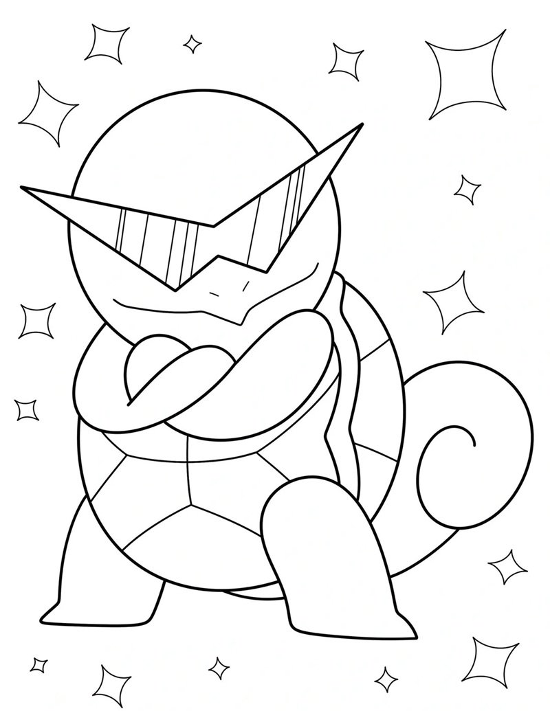 tranh tô màu pokemon 27