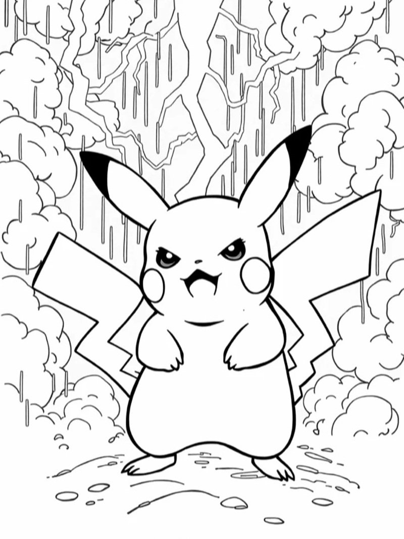 tranh tô màu pokemon 30