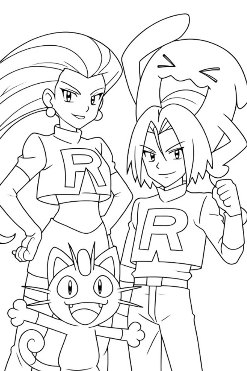 tranh tô màu pokemon 32