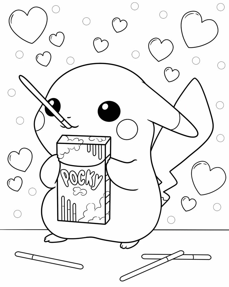 tranh tô màu pokemon 33