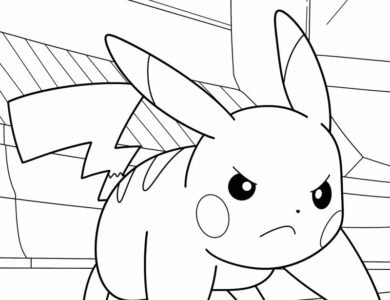 tranh tô màu pokemon 34