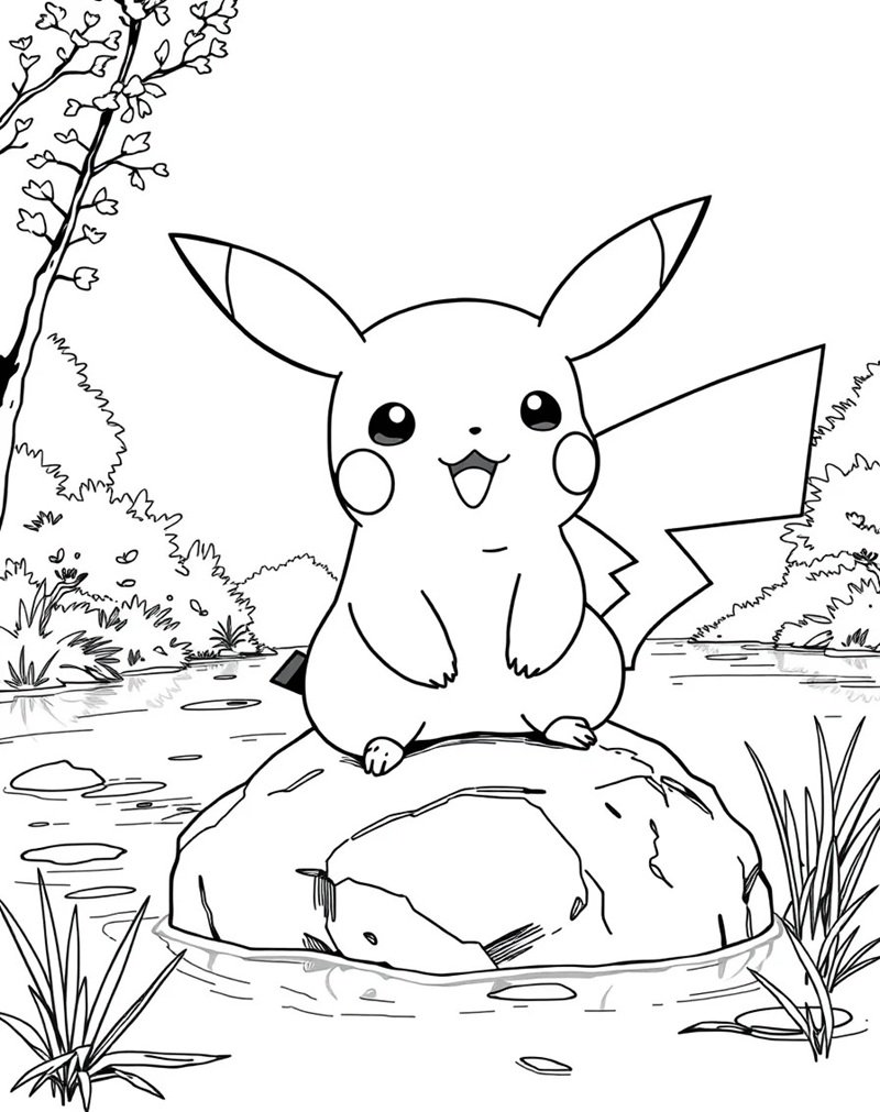 tranh tô màu pokemon 37