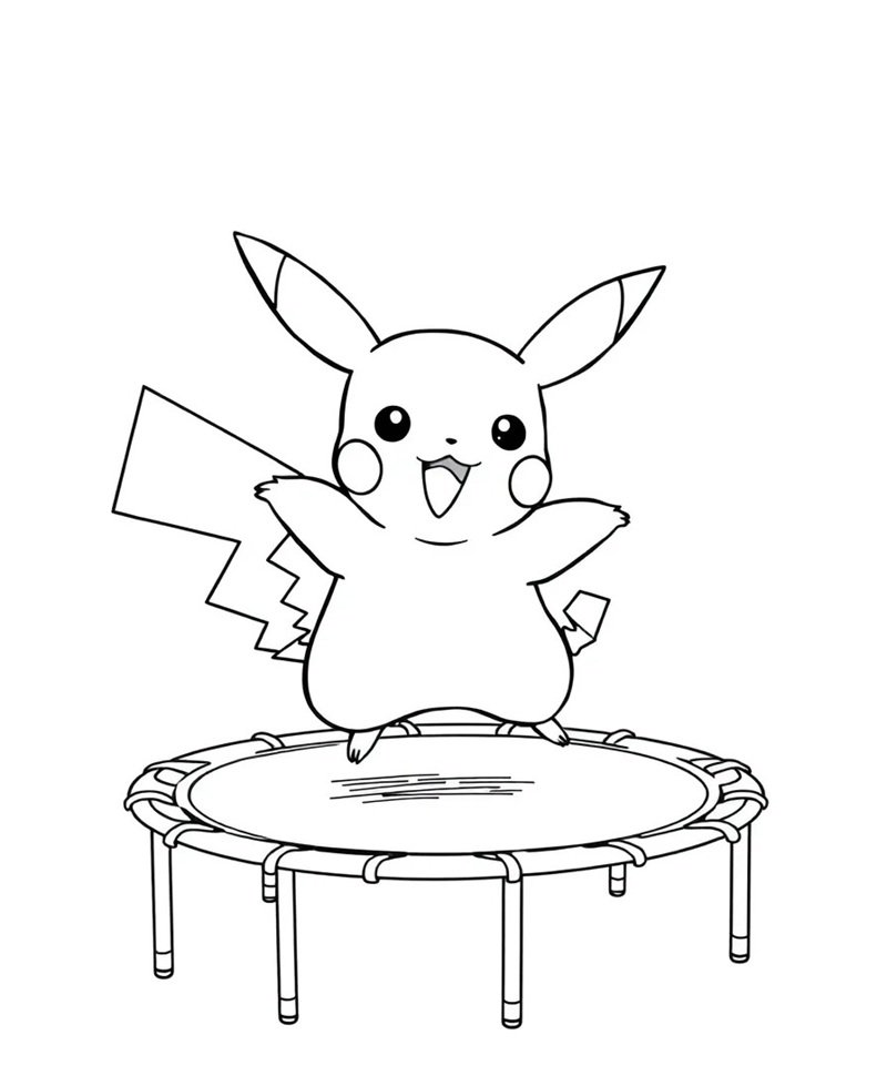 tranh tô màu pokemon 38