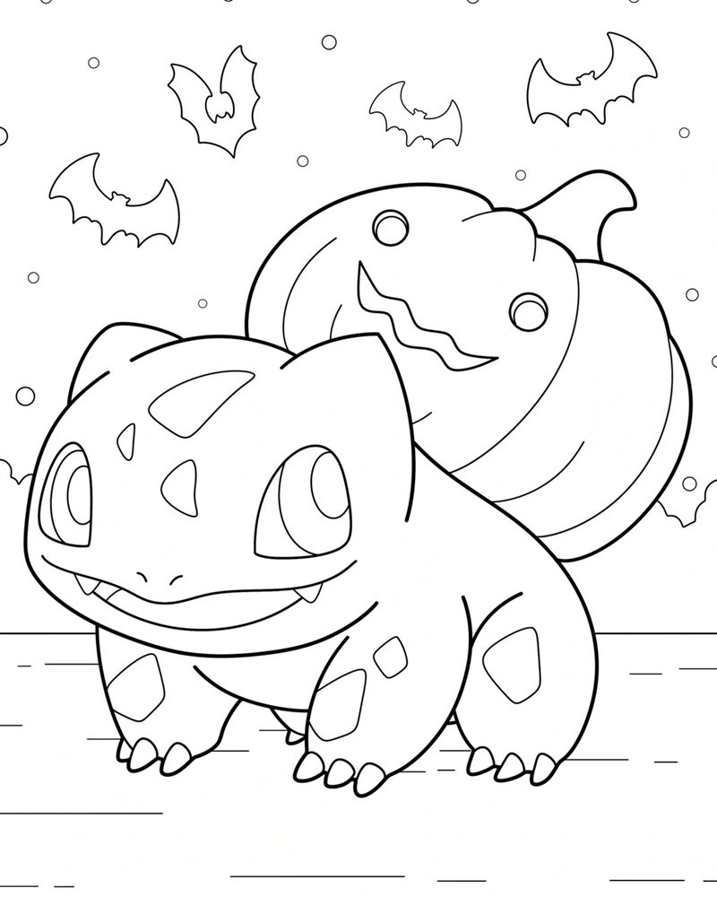 tranh tô màu pokemon 6