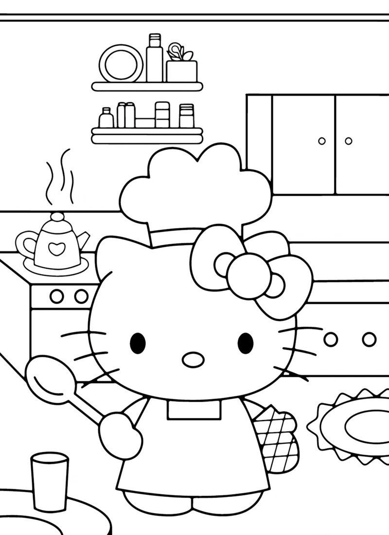 tranh tô màu sanrio 14