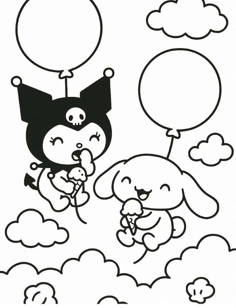 tranh tô màu sanrio 19