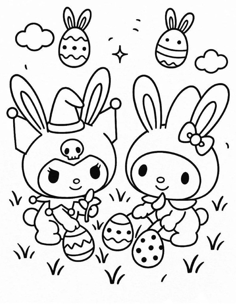 tranh tô màu sanrio 20