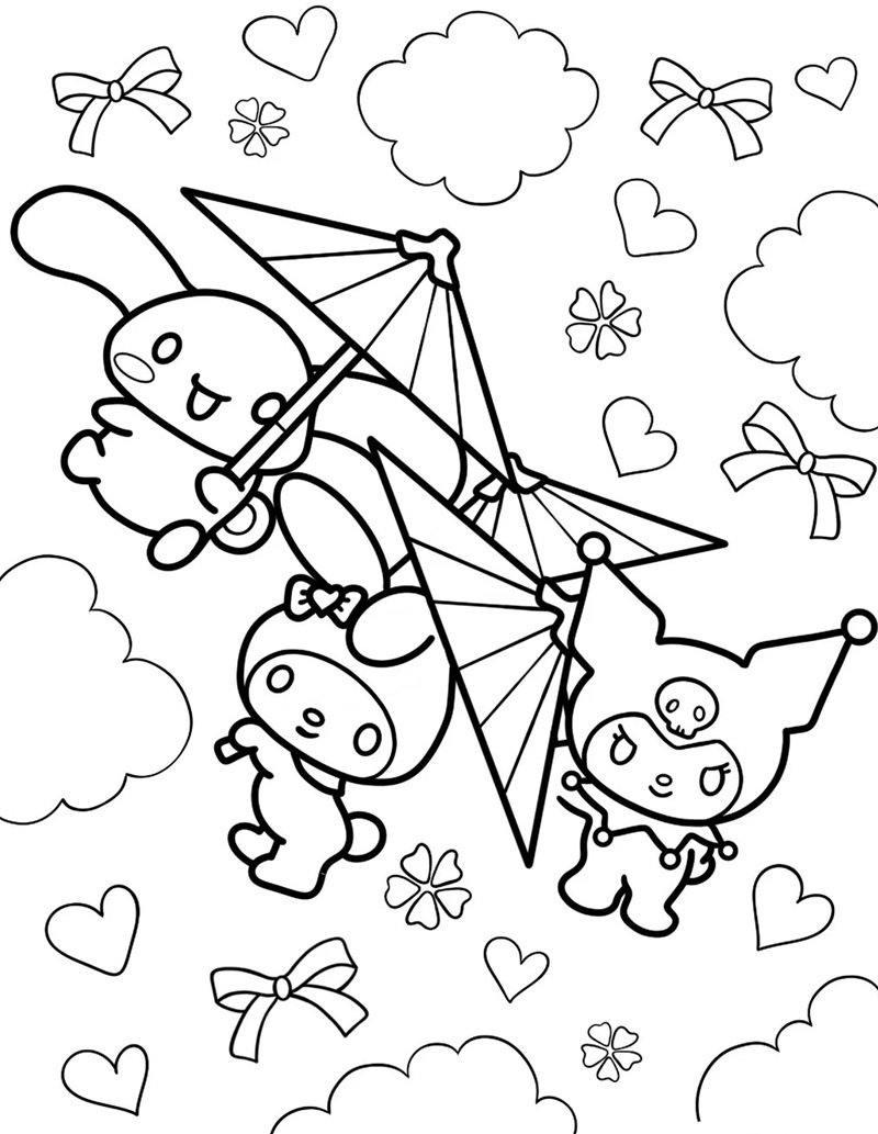 tranh tô màu sanrio 22