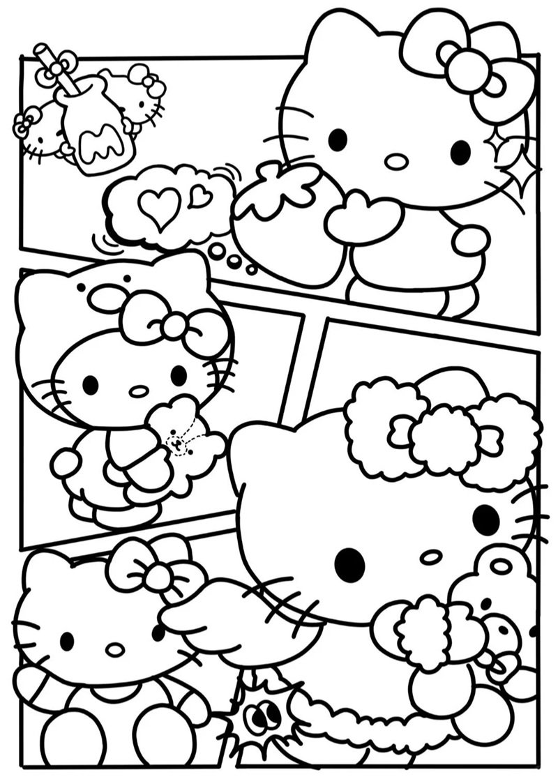 tranh tô màu sanrio 38