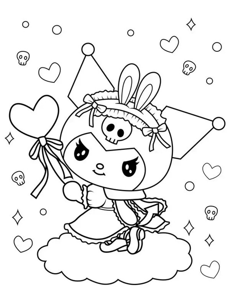 tranh tô màu sanrio 9