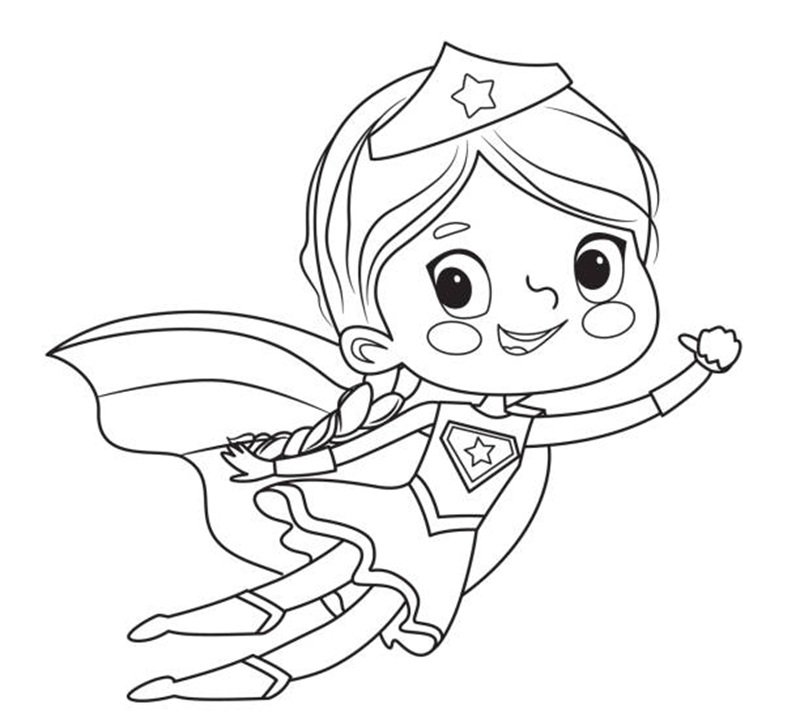 tranh tô màu siêu nhân 2