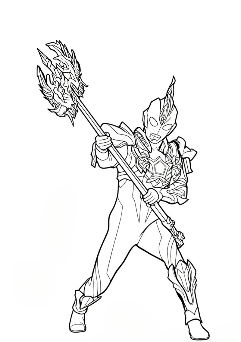 tranh tô màu siêu nhân 21