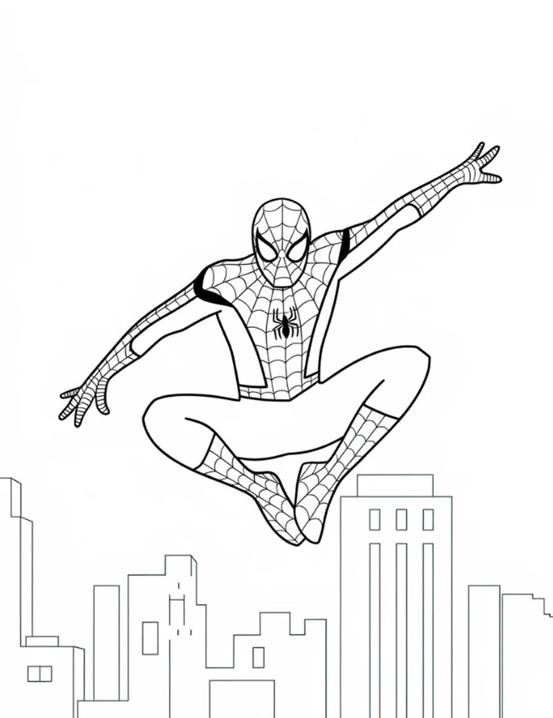 tranh tô màu siêu nhân 22