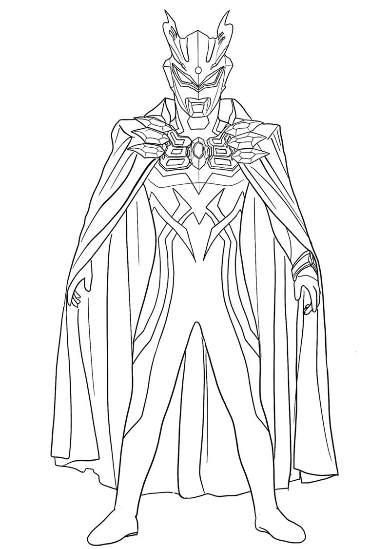 tranh tô màu siêu nhân 23