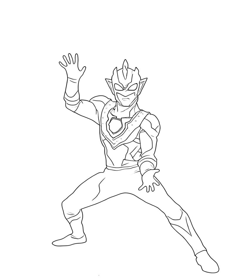 tranh tô màu siêu nhân 27