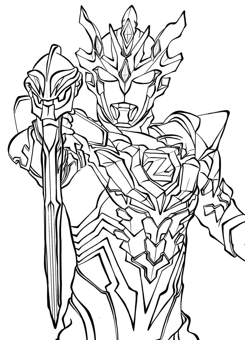 tranh tô màu siêu nhân 34