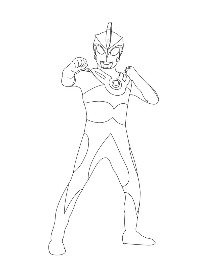 tranh tô màu siêu nhân 7