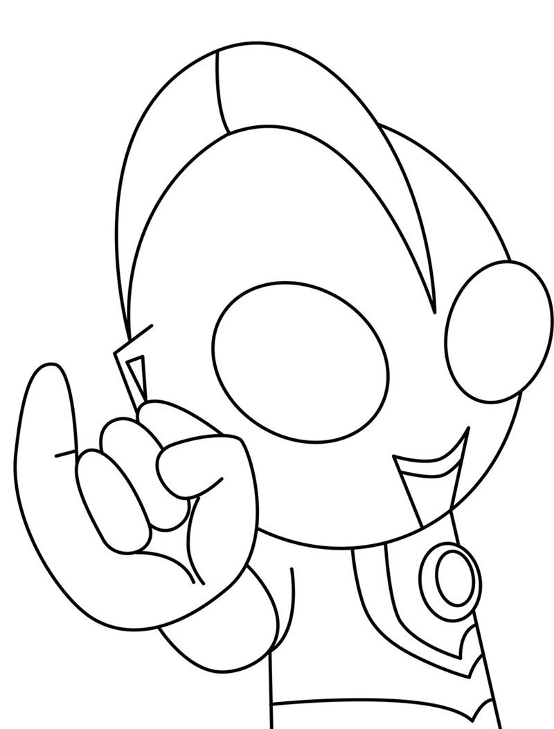 tranh tô màu siêu nhân cho bé