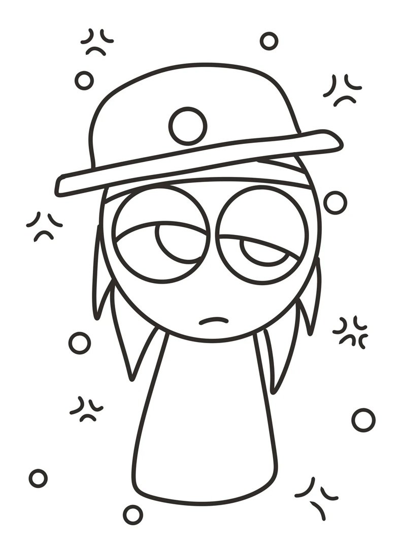 tranh tô màu sprunki 17