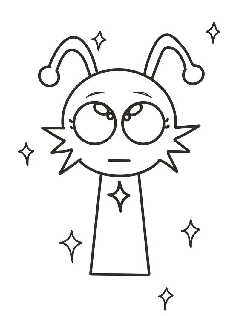 tranh tô màu sprunki 18