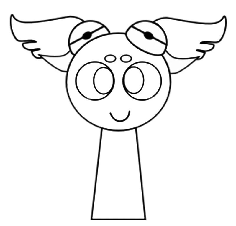 tranh tô màu sprunki 25