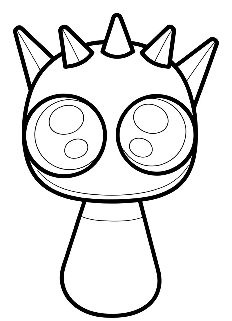 tranh tô màu sprunki 30