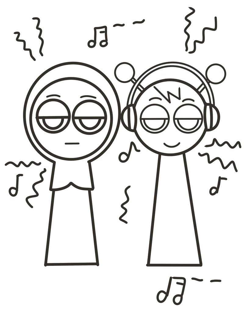 tranh tô màu sprunki 32