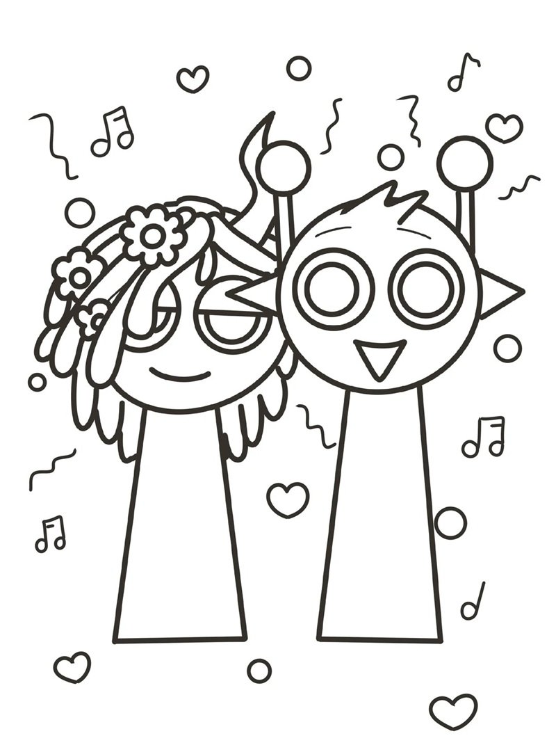 tranh tô màu sprunki 33