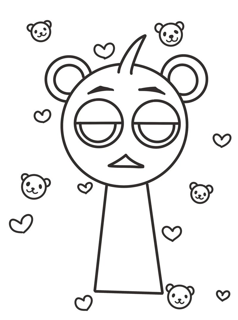 tranh tô màu sprunki 37