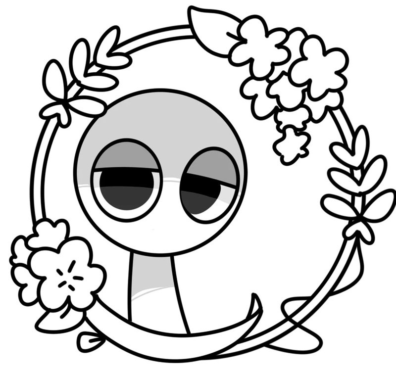 tranh tô màu sprunki 7