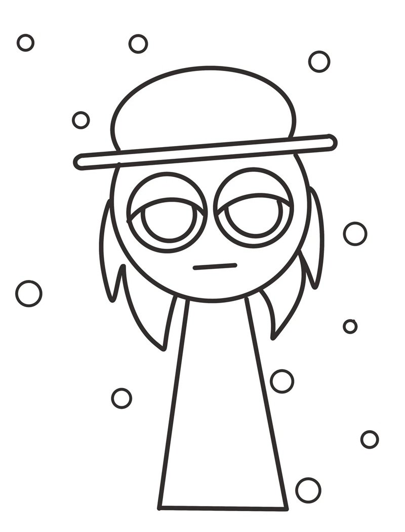 tranh tô màu sprunki cho bé