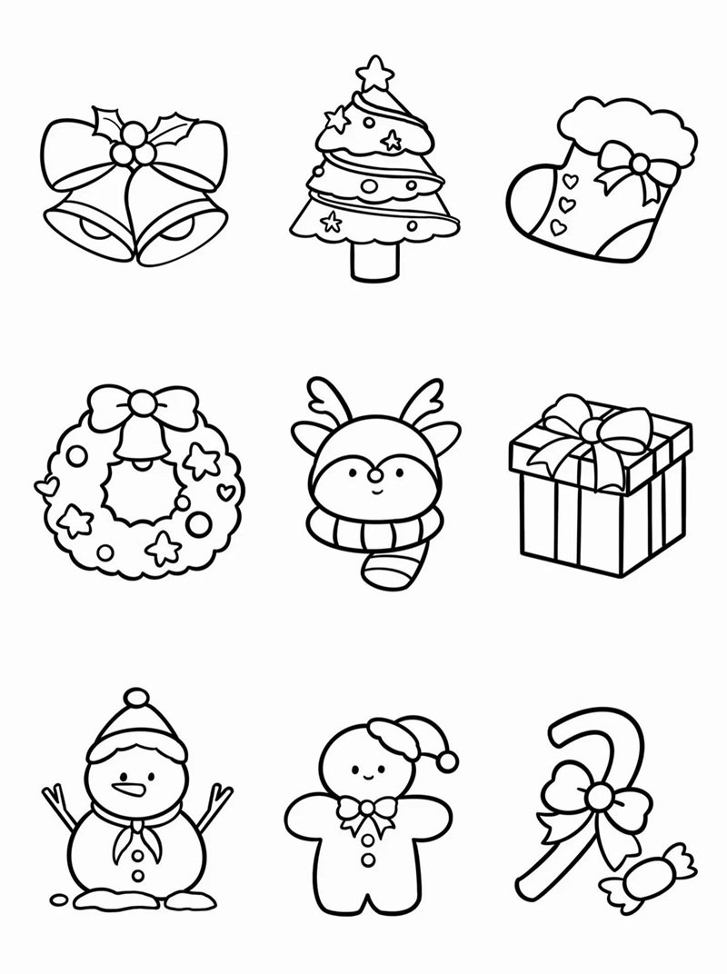 tranh tô màu sticker cute 15