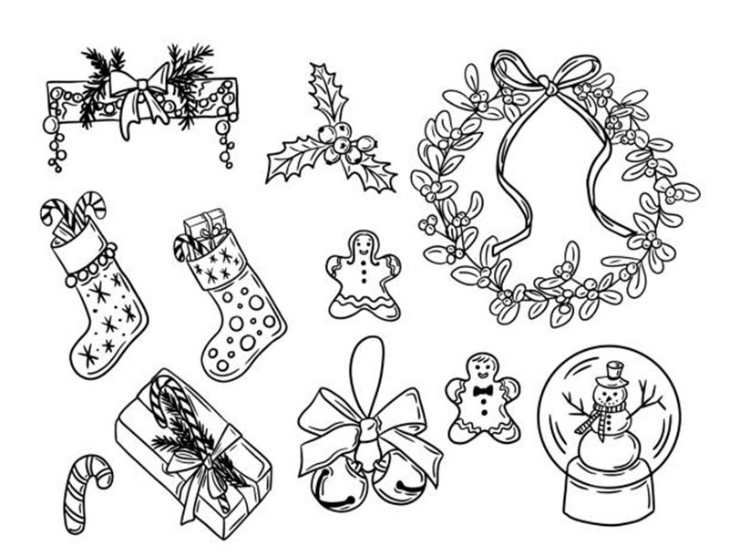 tranh tô màu sticker cute 2