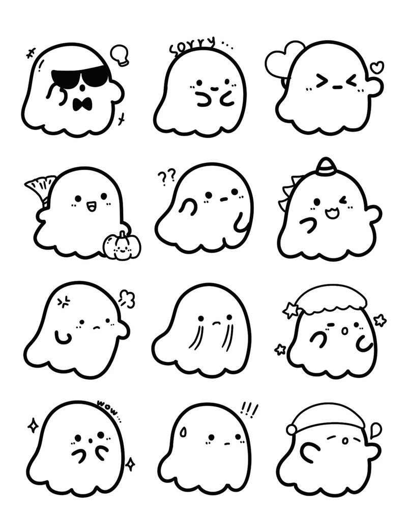 tranh tô màu sticker cute 38