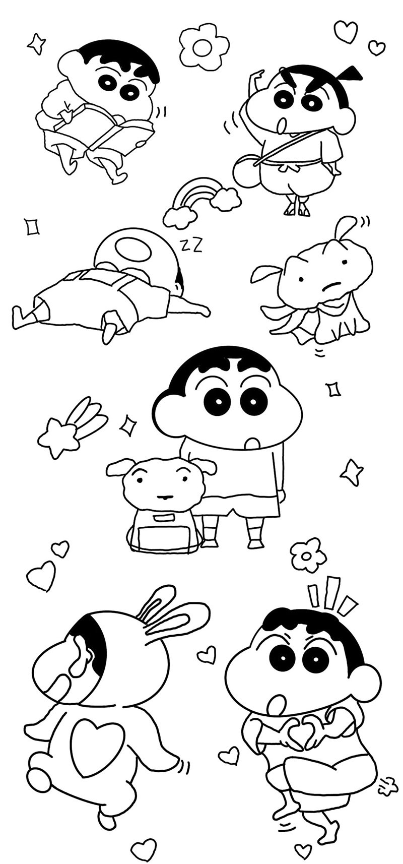 tranh tô màu sticker cute 7