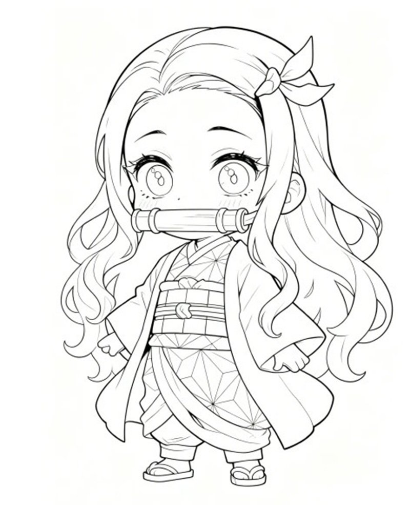 tranh tô màu thanh gươm diệt quỷ 12