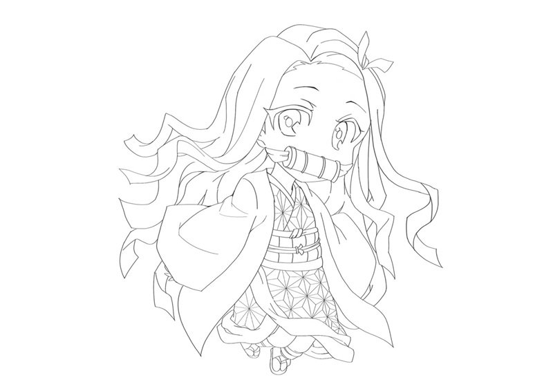 tranh tô màu thanh gươm diệt quỷ 25