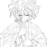 tranh tô màu thanh gươm diệt quỷ 32