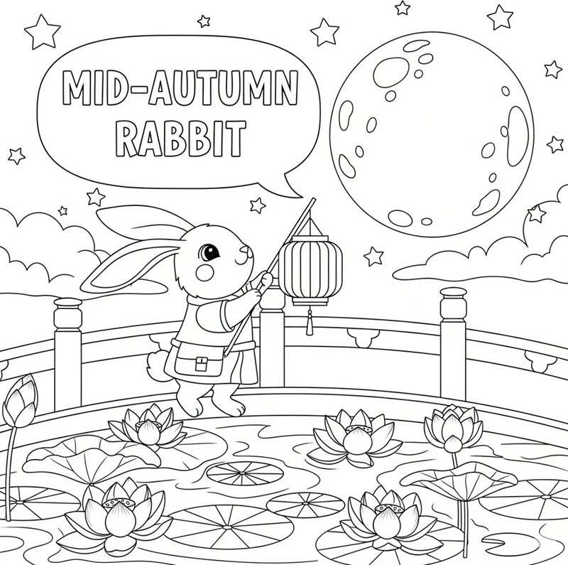tranh tô màu trung thu 11