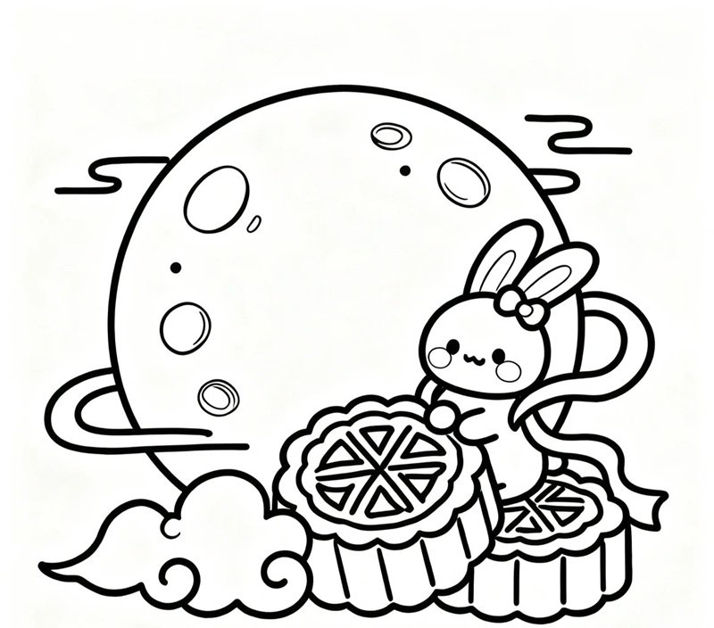 tranh tô màu trung thu 19