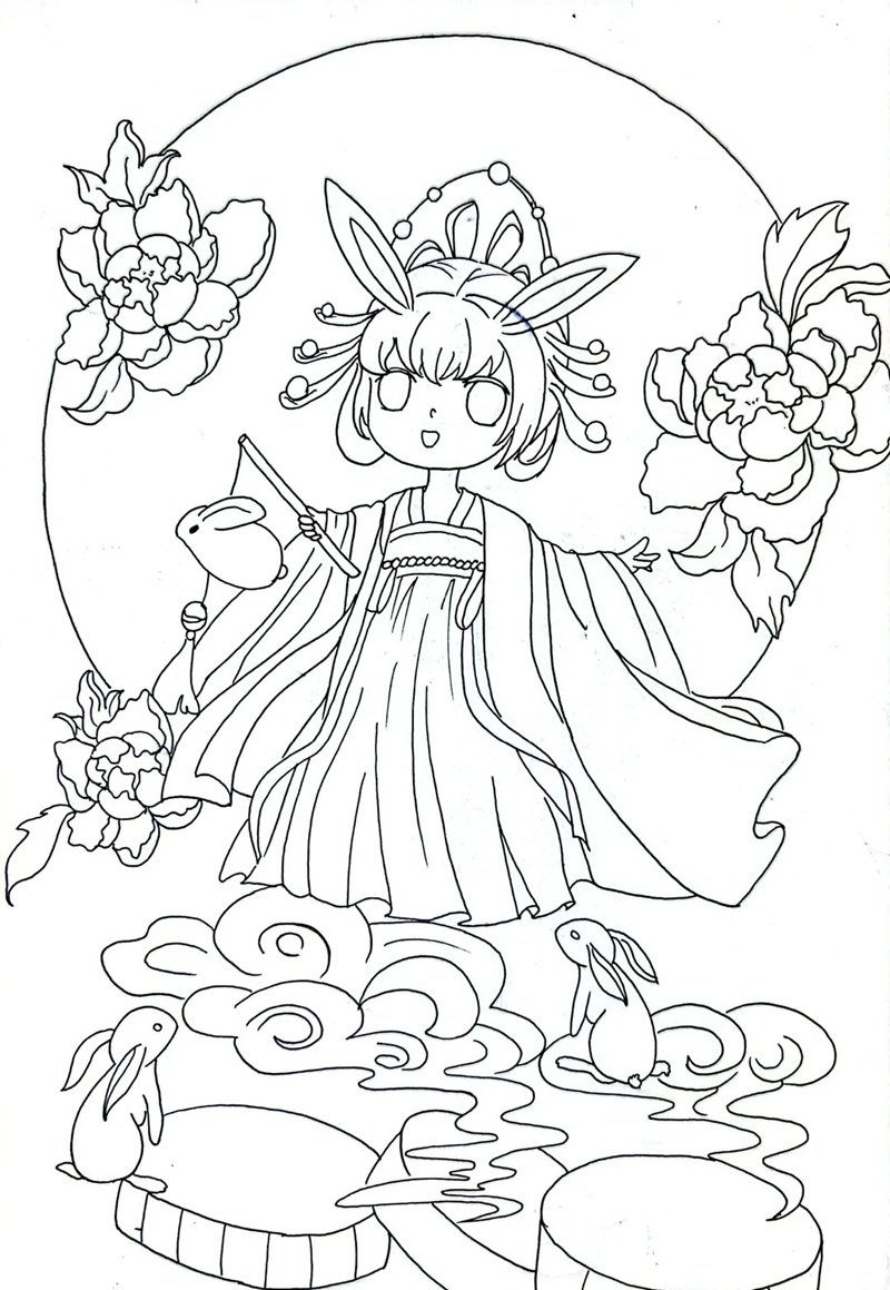 tranh tô màu trung thu 20