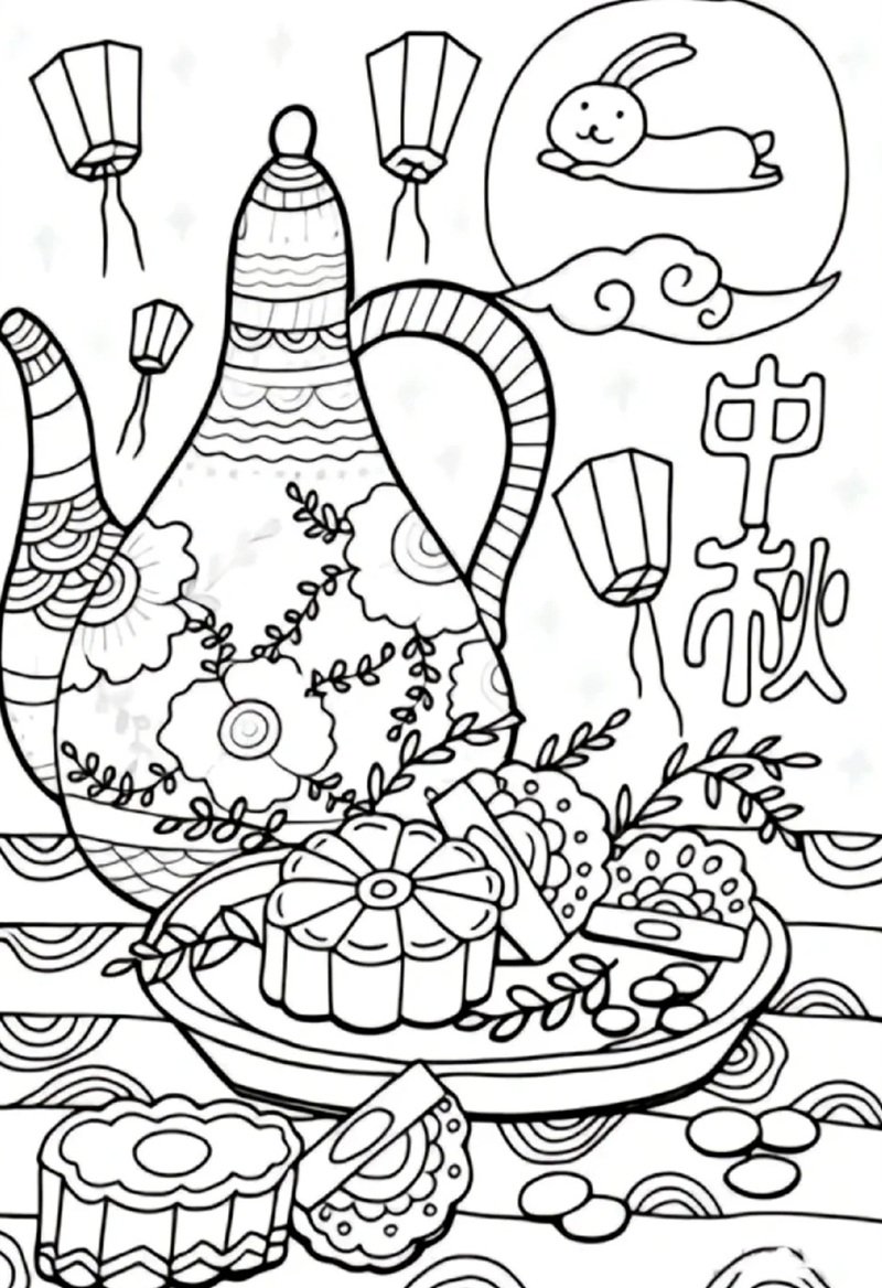 tranh tô màu trung thu 22