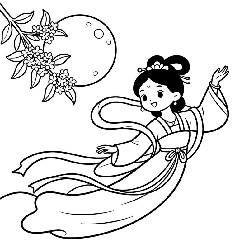 tranh tô màu trung thu 33