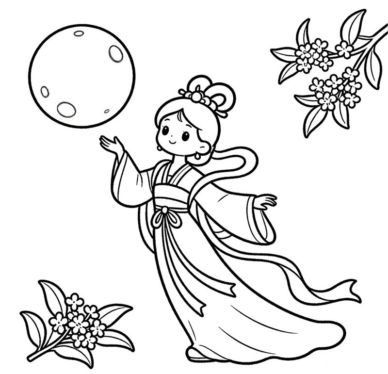 tranh tô màu trung thu 34