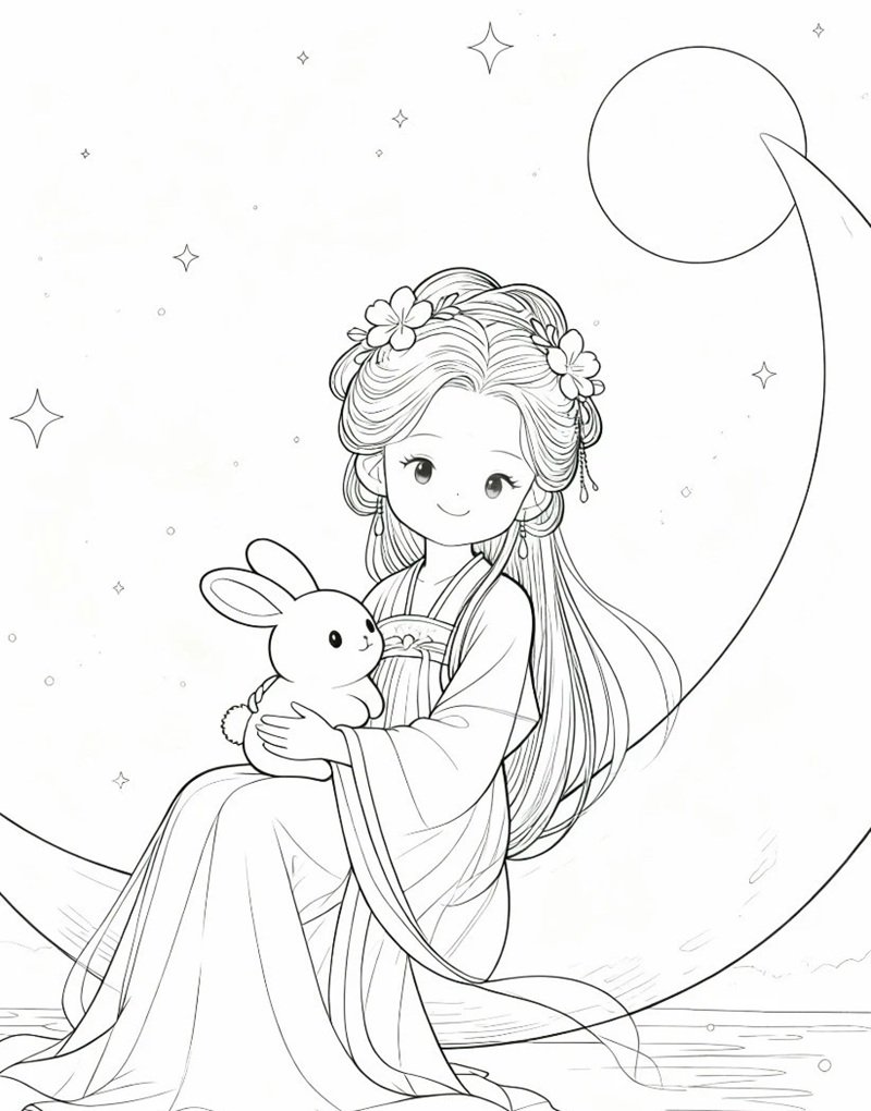 tranh tô màu trung thu 37