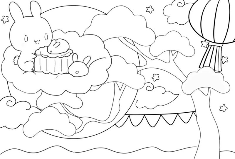 tranh tô màu trung thu 39