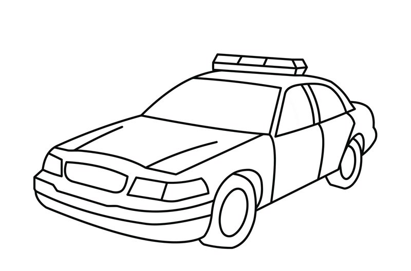 tranh tô màu xe cảnh sát 33