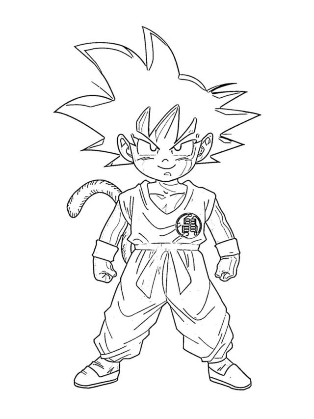Tải Ngay 80+ Songoku Tô Màu Miễn Phí Cho Bé Tập Vẽ