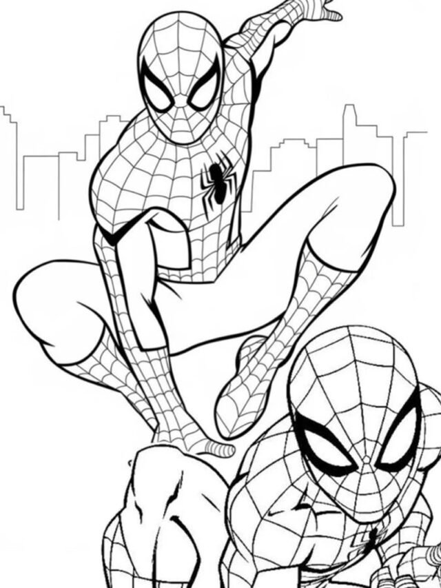 Top 98+ tranh tô màu người nhện cho fan nhỏ