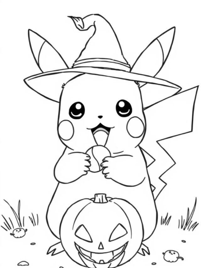 Tổng hợp 80+ tranh tô màu pikachu vui nhộn mỗi ngày